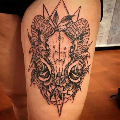 Top 59 Best Ram Skull Tattoo Ideas - [2021 Inspiration Guide]