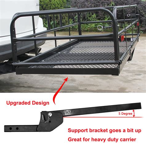 Buy OKLEAD Hitch Mount Cargo Carrier 60 X 24 X 14 4 Folding Cargo