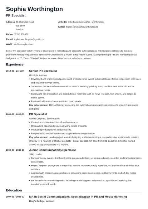 Format Of A Cv For Job Application Cv For Job More Cv Samples A ...