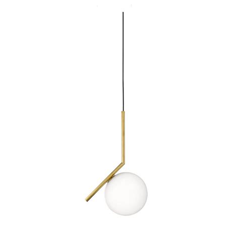 Ic S Pendant Light Brushed Brass Cm Flos I Light You