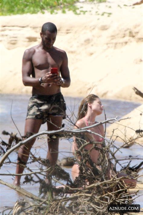 Doutzen Kroes Topless In A Bikini On The Beach In Bahia Nude Nudecl