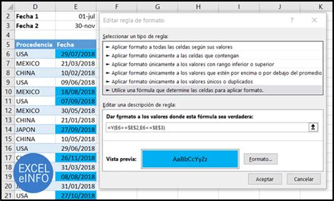 Formato Condicional Sobre Fechas En Excel 6 Ejemplos Usando Fórmulas