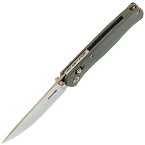 Складной нож SRM 255L-GK, сталь 10Cr15MoV, рукоять Bluish Grey G10 ...