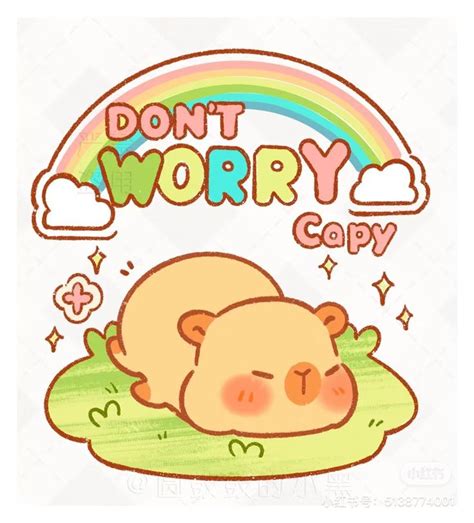 Pin by An on Capybara 卡皮吧拉 in 2024 Cute easy drawings Cute doodles