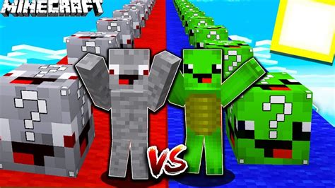 Alphastein Lucky Block Vs Dendy Lucky Block Battle In Minecraft Youtube