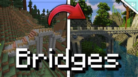 How To Make Epic Bridges In Minecraft Building Tutorial Youtube