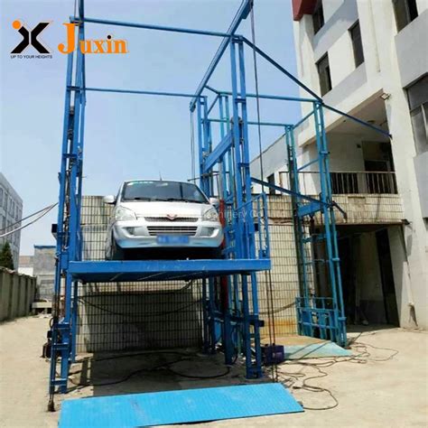 Ton Electric Hydraulic Vertical Lift Mechanism Cargo Guide Rail Lift