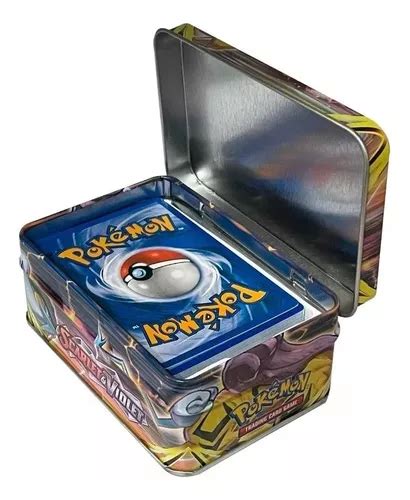 Cartas Pokemon Caja Metálica Cartas Aleatorias Juego Cuotas sin interés