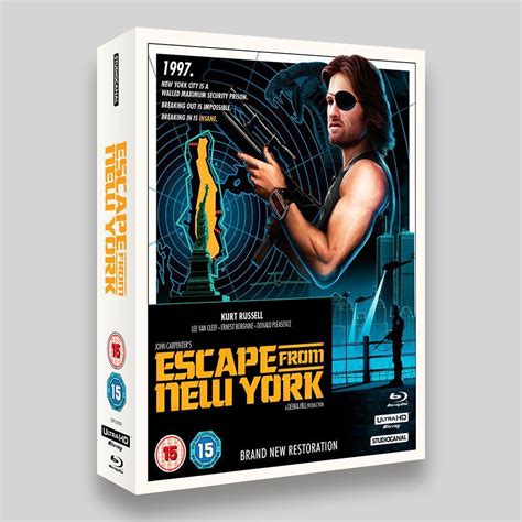 Escape From New York Collectors Edition UHD Blu Ray And DVD Packaging