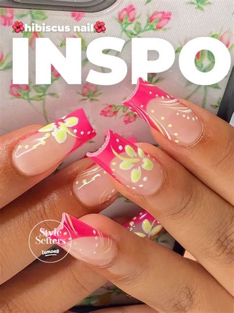 Hibiscus Flower Nail Art Tutorial Best Flower Site