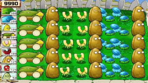 Plants Vs Zombies Cob Gold Shroom Winter Melon Vs All Zombies