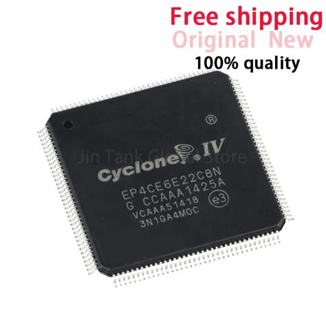 100 New Original EP4CE6E22C8N I7N TQFP144 Embedded FPGA Programmable