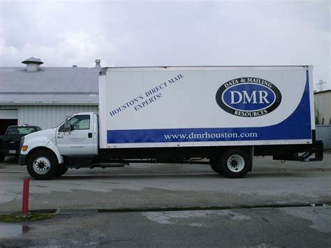 Vinyl Graphics On A Box Truck Printed And Installed By Houston Sign