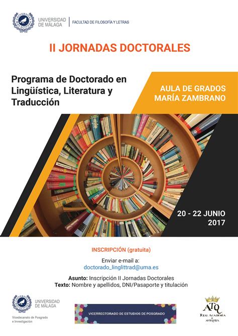 DOCTORADO LINGÜÍSTICA LITERATURA Y TRADUCCIÓN Jornadas doctorales