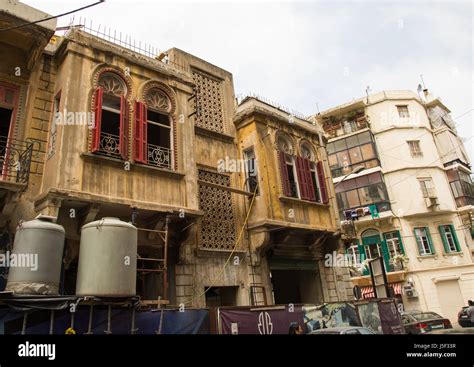 Traditional old buildings in Mar Mikhael, Beirut Governorate, Beirut ...