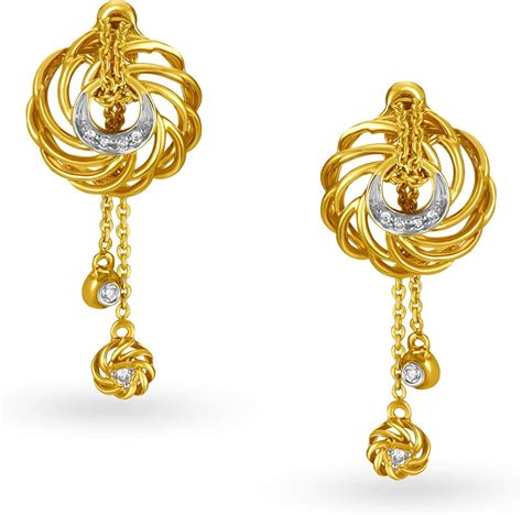 Aggregate Tanishq Gold Long Earrings Latest Seven Edu Vn