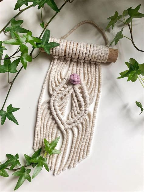 Macrame Vagina Yoni Wall Hanging Feminist Vulva Venus Etsy