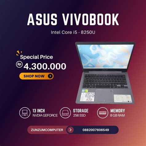 Jual Laptop Asus Vivobook S14 X411uf 14 Inch Core I5 Ram 8 Ssd 256 Gb Shopee Indonesia