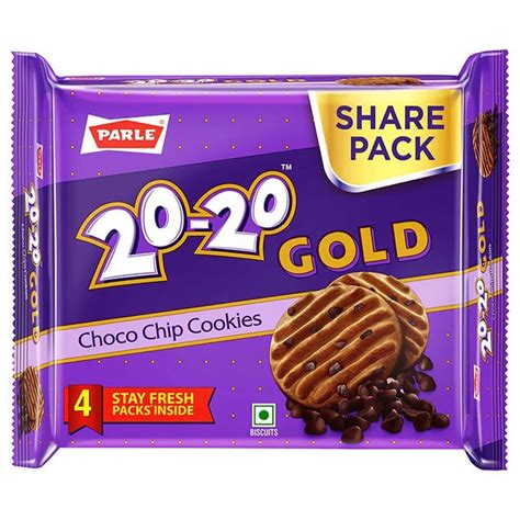 Parle 20 20 Gold Choco Chips Cookies 400gm Grocery