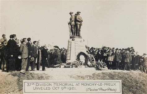 The Unveiling Of The 37th Division Memorial At Monchy Le Preux 1921 Online Collection