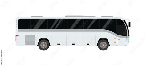 City bus vector illustration. Stock Vector | Adobe Stock