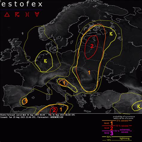 Allerta Meteo Estofex Per Violenti Temporali Nel Canale Di Sicilia