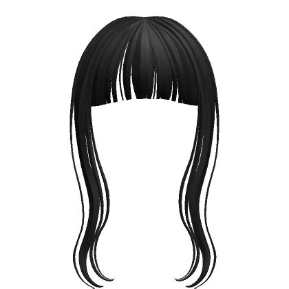 Long Straight Bangs Black S Code Price RblxTrade