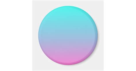 Mermaid Colors Gradient Purple Pink Aqua Ombre Magnet Zazzle