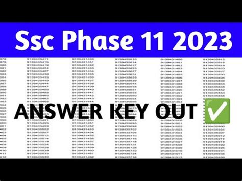 Ssc Phase Answer Key Ssc Phase Answer Key Date Time Ssc