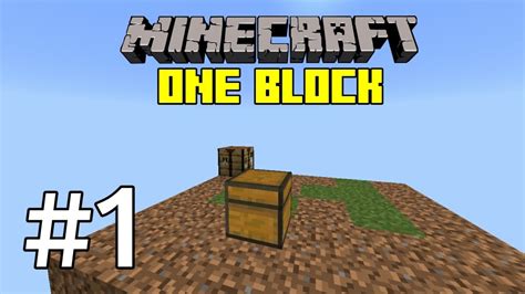 SURVIVAL TAPI CUMA 1 BLOCK MINECRAFT SURVIVAL ONE BLOCK 1 YouTube