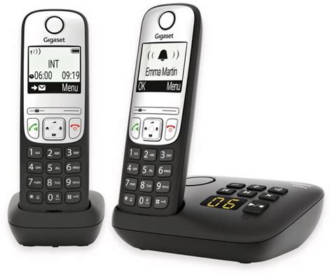 GIGASET DECT Telefon A690A Duo Schwarz Online Kaufen Pollin De