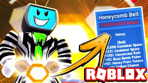 Buying The New Ted Honeycomb Belt Amazing Roblox Bee Swarm