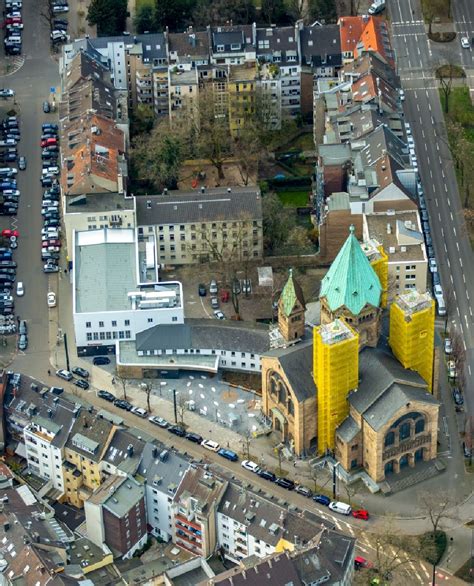 Luftaufnahme D Sseldorf Gelbe Fassaden Einr Stung F R