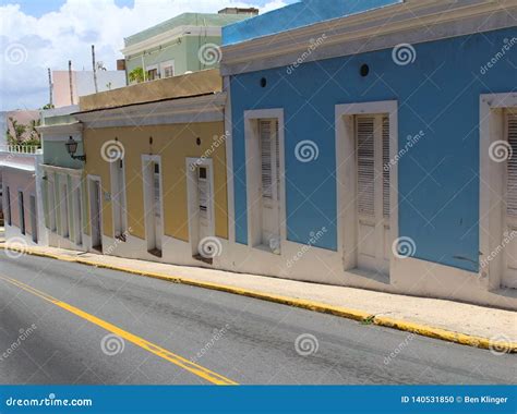Streets Of San Juan Puerto Rico Stock Photo Image Of Homes Puerto