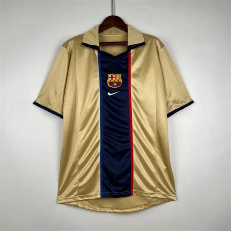 Retro 2002 Barcelona Soccer Jersey Away Soccer Jersey Yupoo