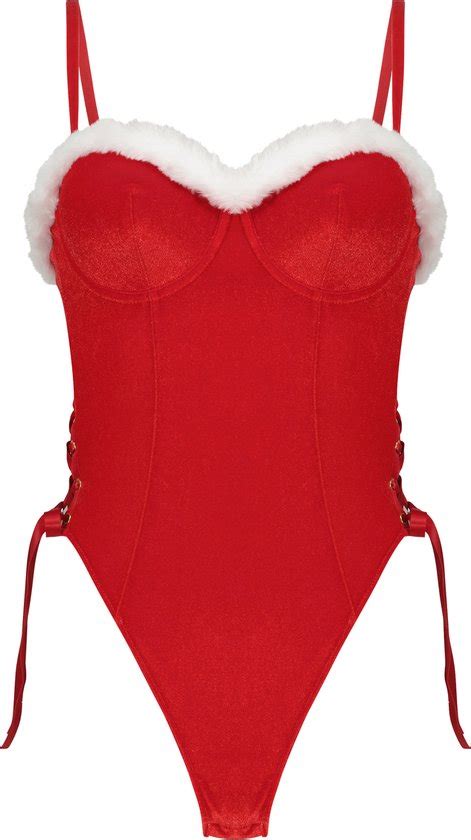 Hunkemöller Dames Lingerie Body Jovie Rood maat C70 bol