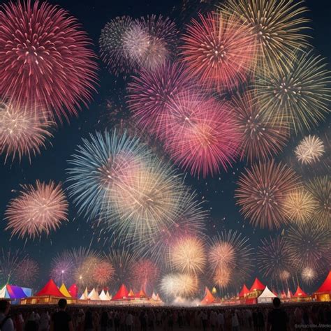 Premium AI Image | Fireworks Pyrotechnics Skyrockets Firecrackers Sparklers Celebration lights ...