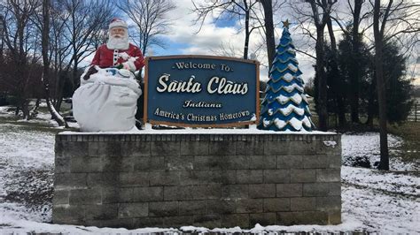 Inside Festive Town Called Santa Claus Which Celebrates Christmas All