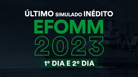 Correção Último Simulado Inédito EFOMM 2023 YouTube