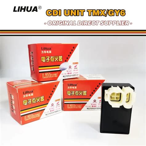 ZR FOR LIHUA Original CDI Unit Honda TMX 155 GY6 6 Pins Lazada PH