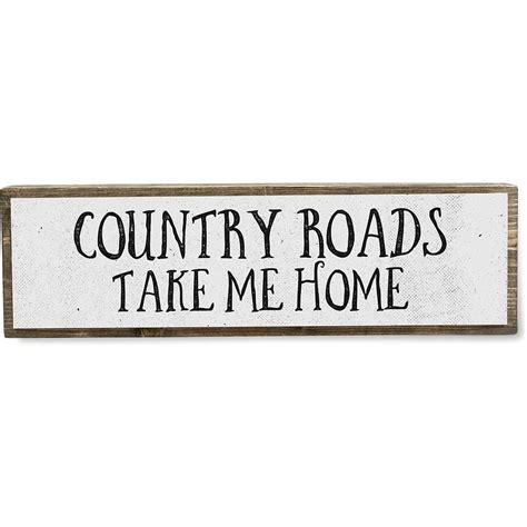 HTYSUPPLY Country Roads Take Me Home - Southern Signs for Home ...