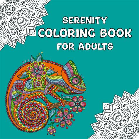 Serenity Coloring Book For Adults An Adults Coloring Book With Relaxing Designs Of