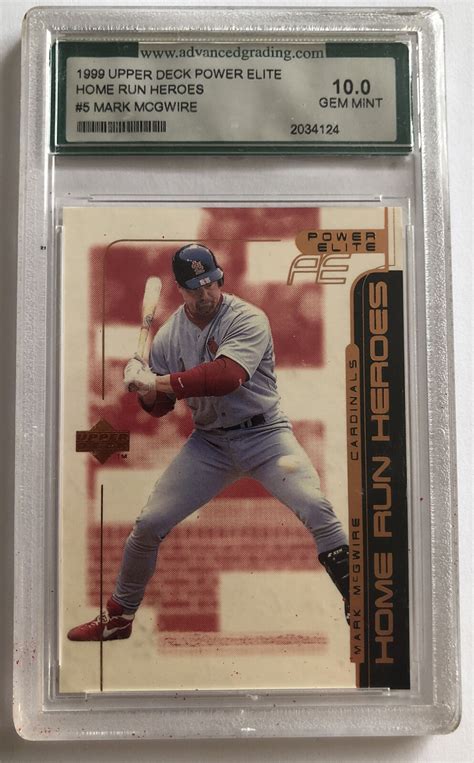 Upper Deck Power Elite Home Run Heroes Mark Mcgwire Ags