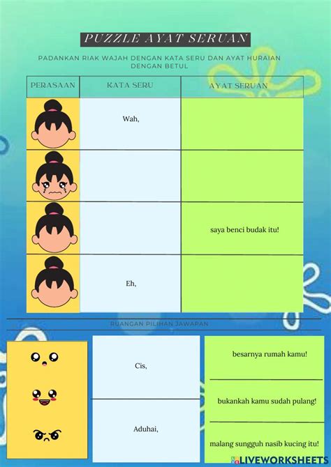 PUZZLE AYAT SERUAN online exercise for | Live Worksheets