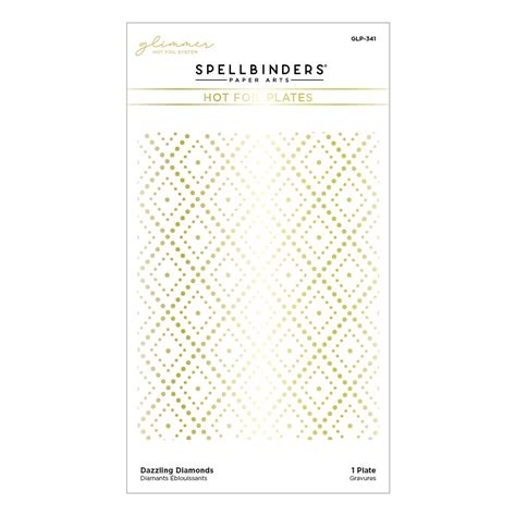 Spellbinders Glimmer Hot Foil Plate Dazzling Diamonds Tinsel Time