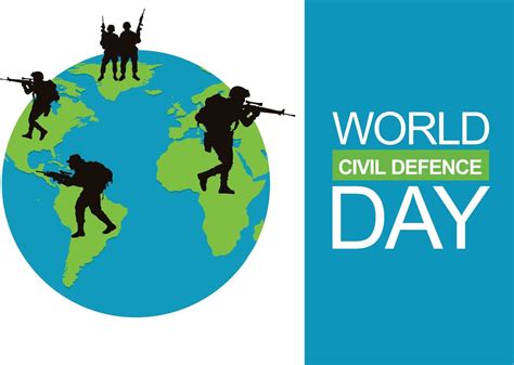 World Civil Defence Day 20813792 Vector Art At Vecteezy