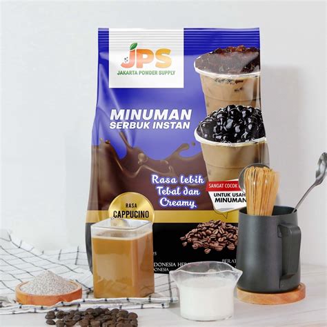 Jual Stok Banyak Powder Drink JPS Bubuk Minuman Rasa CAPPUCINO PLAIN