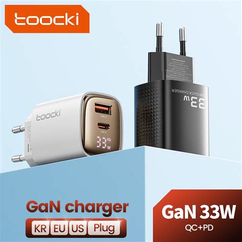 Toocki W Gan Digital Display Usb Type C Travel Charger Pps Pd Qc