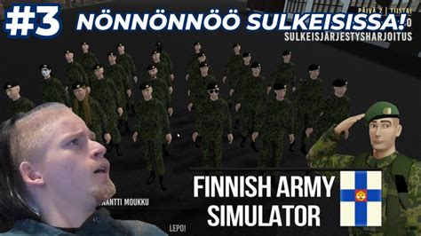 OPETELLAAN MARSSIMAAN Finnish Army Simulator YouTube