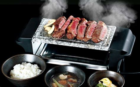 【楽天市場】焼肉プレート 焼き肉コンロ ホットプレート コンロ 石焼肉グリル 焼き石プレート採用 遠赤外線効果でおいしく焼ける お一人